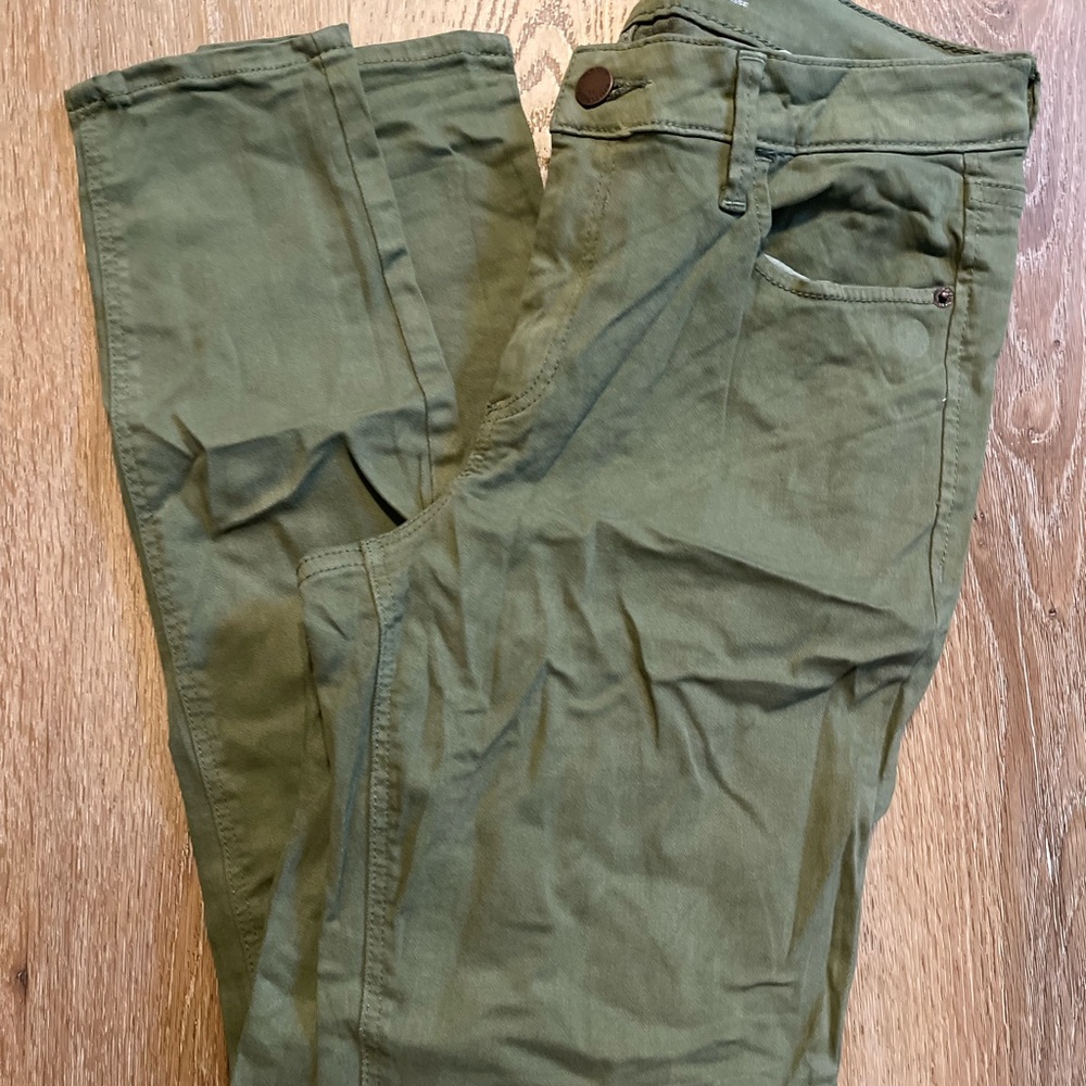 3/$20 Olive Green Skinny Denim